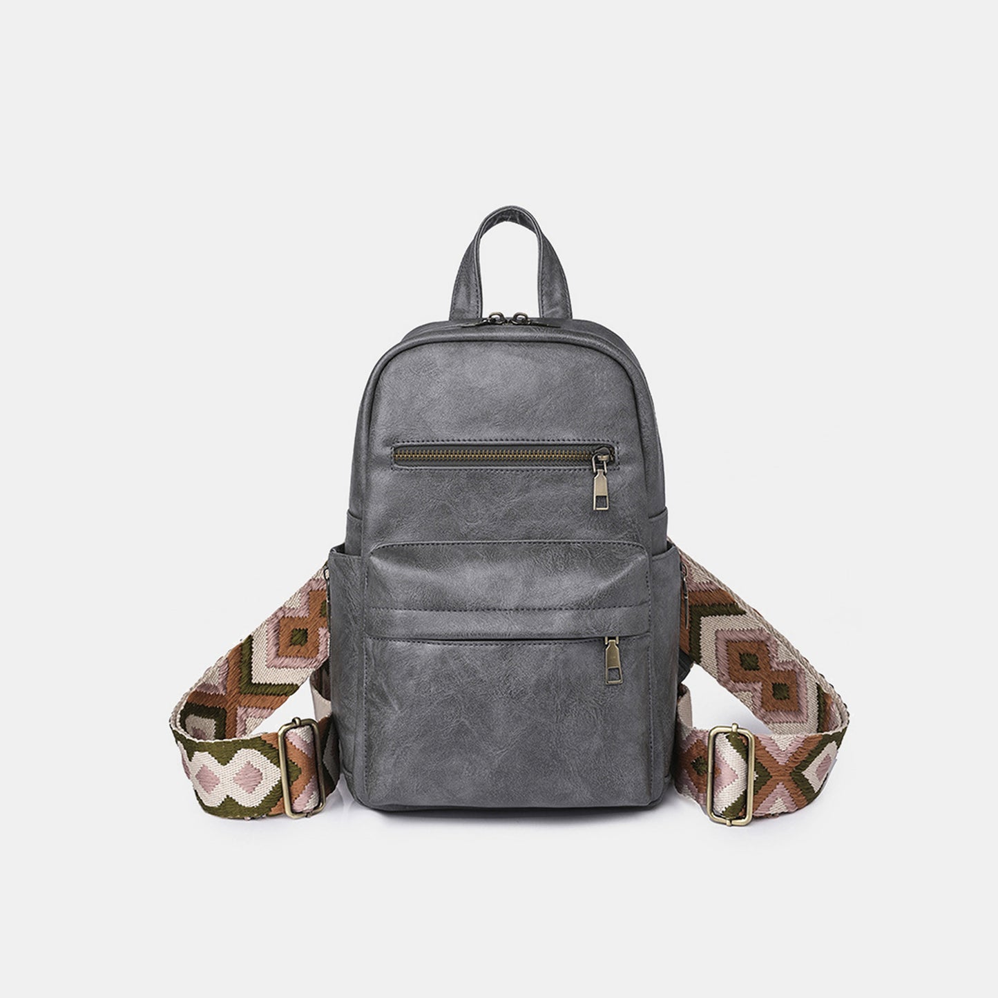 Medium PU Leather Backpack