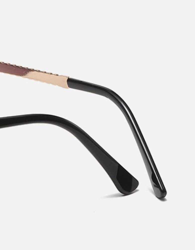 Women's Butterfly Shape Diamond Rimless Sunglasses UV Blocking Sunglasses
